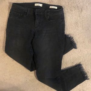 Jessica Simpson skinny jeans with fringe bottoms